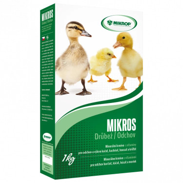 Mikros Drůbež 1kg, po expiraci