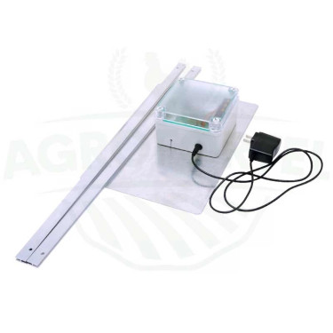 Automatická dvířka na kurník-komplet DUAL-baterie+adaptér, bazarové zboží 
