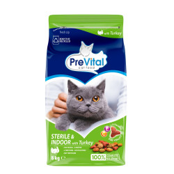 Granule pro kočky PreVital Kočka Sterile Krůta 8 kg