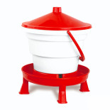 Napájecí kbelík pro drůbež, s podstavcem, 16 l - GAUN 12043
