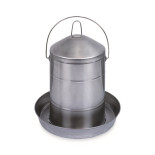 Napájecí kbelík pro drůbež, nerezový, 12 litrů