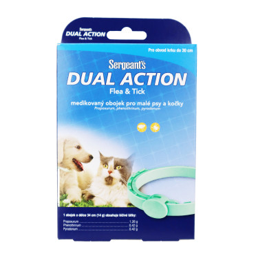 Sergeanťs Dual obojek antipar. malí psi a kočky