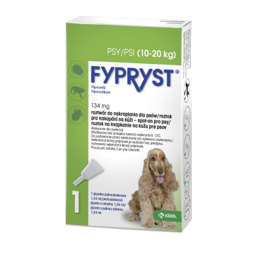 Fypryst Spot-on Dog M 134mg sol 1x1,34ml (10-20kg)