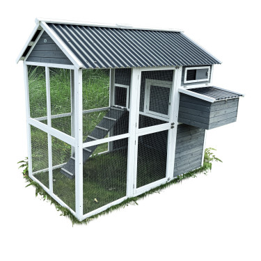 Dřevěný kurník s výběhem Bejrút, 195x140x180 cm