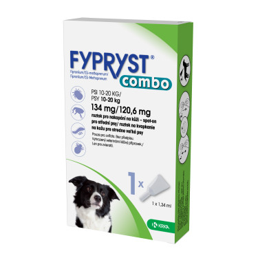 Fypryst Combo Spot-on Dog M 134/120,6mg 1x1,34ml