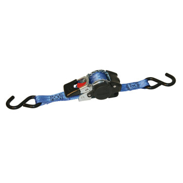 Samonavíjecí upínací popruh KERBL 37181 3 m / 25 mm / 300 kg, modrý