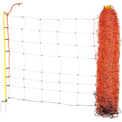 Síť pro ovce, 50 m, oranžová, výška 108 cm, dvojitý hrot
