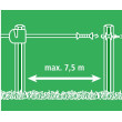 Brána pro elektrický ohradník - 7.5 m - FLEXIGATE