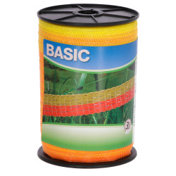 Ohradníková páska BASIC 20mm, 200m, žlutá/oranžová
