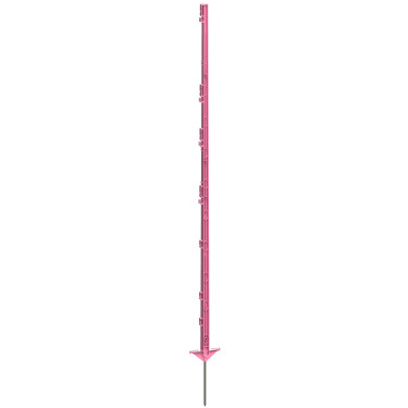 Sloupek plastový pro elektrický ohradník, 156 cm, růžový