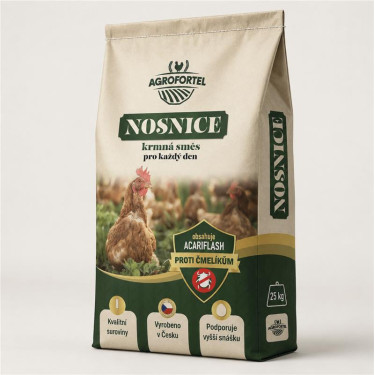 Směs - Nosnice - granule, 25 kg + acariflash
