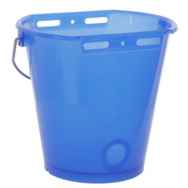 KERBL Kbelík napájecí plastový, transparentní, modrý  