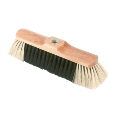 Smeták dřevěný s koňskými žíněmi, 28 cm, bez násady  