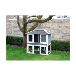 KERBL Králíkárna s výběhem VILLA - pro králíky a jiné hlodavce, 118 x 68 x 118 cm  