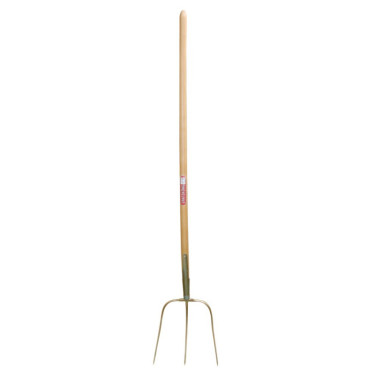 Vidle kované Erntekönig, 3 hroty, 30 cm, s násadou 135 cm, zlaté  