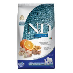 N&D OCEAN DOG LG Adult M/L Codfish & Orange 2,5kg