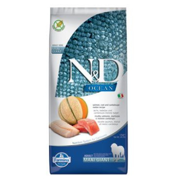 N&D OCEAN DOG Adult Giant Salmon & Cod & Melon 12kg