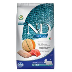 N&D OCEAN DOG Adult Mini Salmon & Cod & Melon 2,5kg