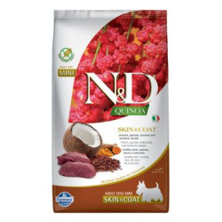 N&D Quinoa DOG Skin&Coat Venison Adult Mini 2,5kg