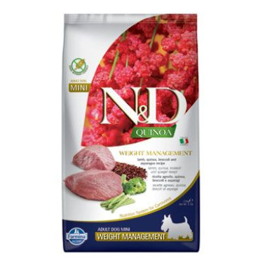 N&D Quinoa DOG Weight Management Lamb Adult Mini 800g