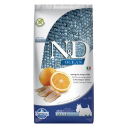 N&D OCEAN DOG Adult Mini Herring & Orange 7kg