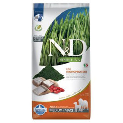 N&D SPIRULINA DOG Adult M/L Herring & Wolfberry 7kg