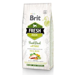 Brit Fresh Dog Duck & Millet Active Run & Work 12kg