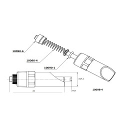 Pružinka k napáječce kolíkové Mono, 1/2", nerez, pro prasata