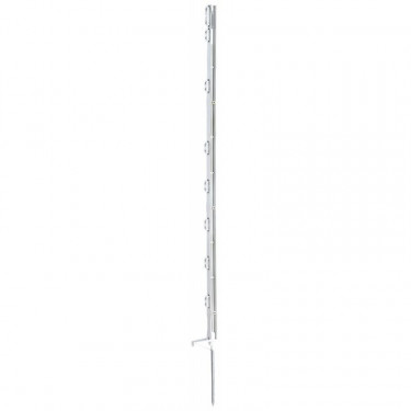 Tyčka - sloupek pro elektrický ohradník, plastová bílá, 105 cm, 1 nášlapka  