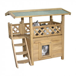 Pelíšek - bouda pro kočky LODGE, 77x50x73cm  