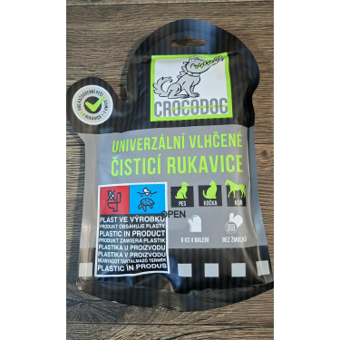 CROCODOG univerzální vlhčené čistící rukavice