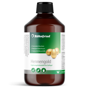 HENNENGOLD – doplněk krmiva pro silná vejce a zdravé peří, 5L