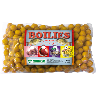 Boilies pro ryby, jahoda, 1 kg