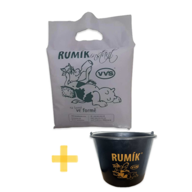 Energetický nápoj pro dojnice Rumík 0,5 kg - PŘI KOUPI 3 KS - DÁREK KRMNÝ KBELÍK!!