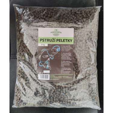 Pstruží peletky 3 kg, průměr 6 mm