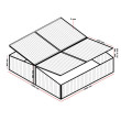 Wiltec Double Cold Frame skleník z hliníku, 100 x 120 x 40 cm - 4 křídla