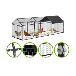 Kovový výběh - venkovní klec 3x1x1 m