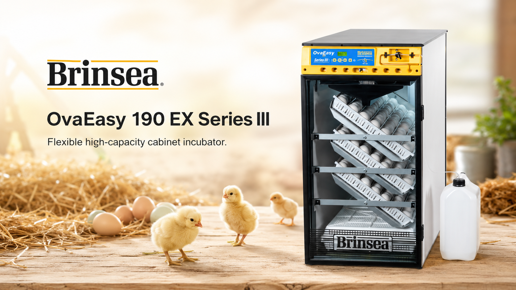 Brinsea OvaEasy 190 EX Series III – skriňová profi liaheň na jednofázové aj viacfázové liahnutie banner