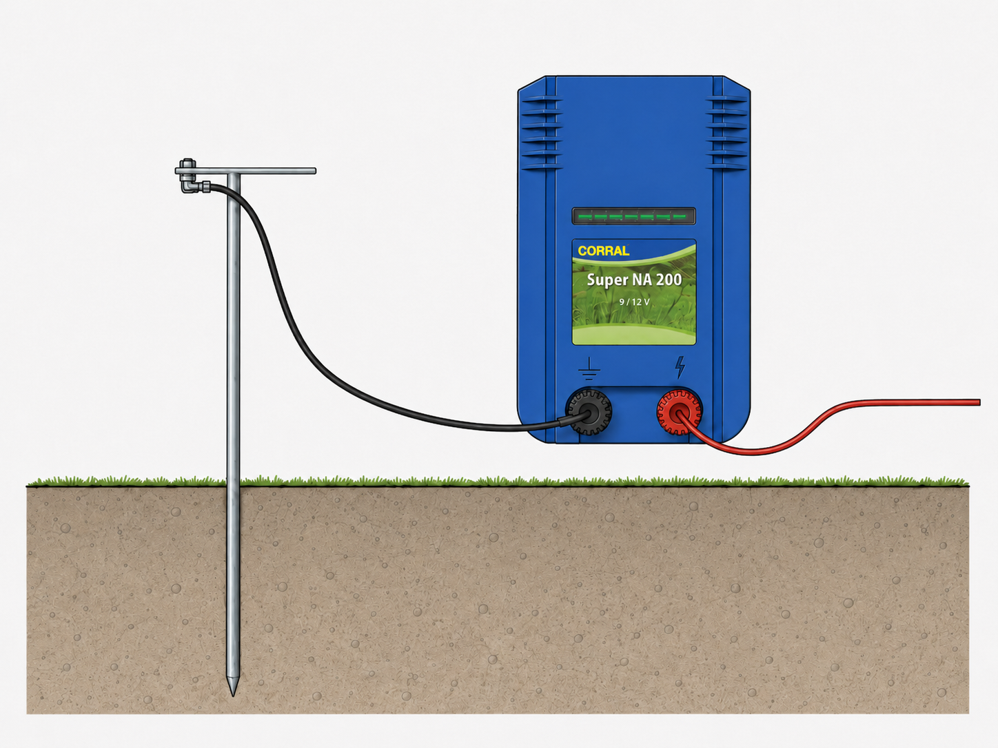Okrogla ozemljitvena palica za električni pastir – 100 cm banner
